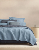 Henderson Bed Cover S/D - Steel Blue
